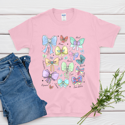 princess bows t-shirt