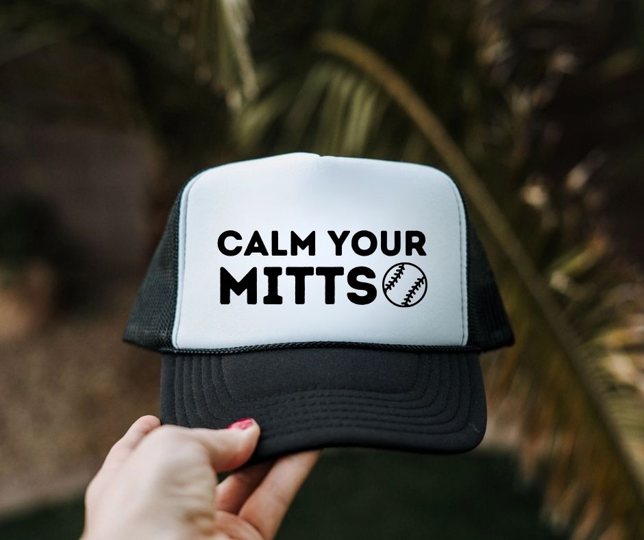 sports calm your trucker hat