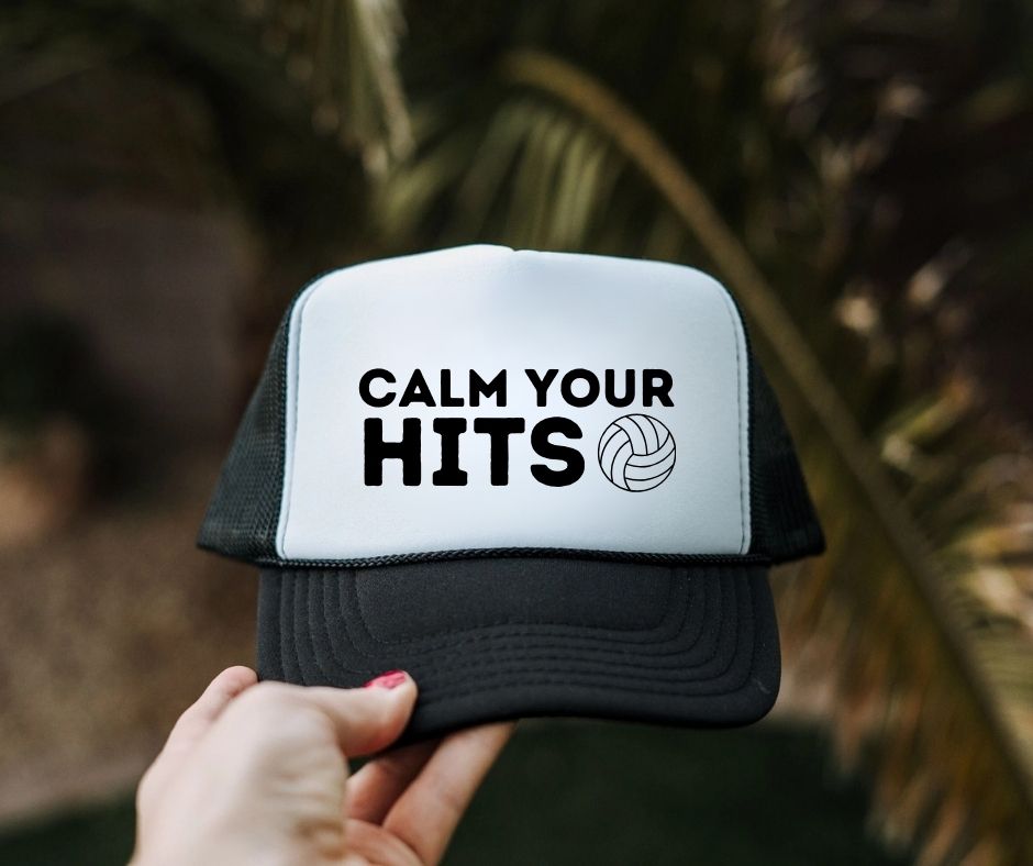 sports calm your trucker hat