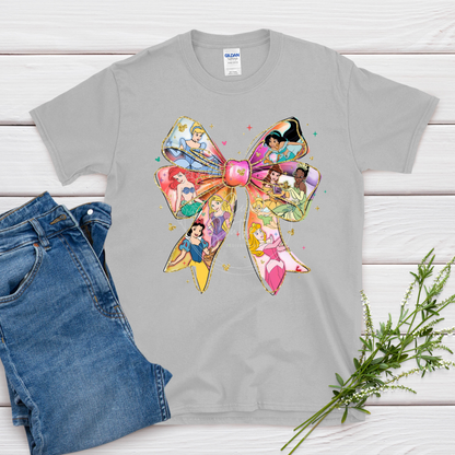 princess’ in bow t-shirt