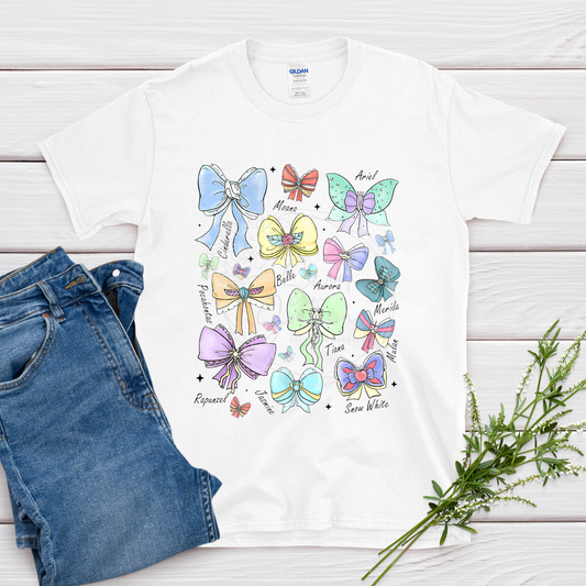 princess bows t-shirt