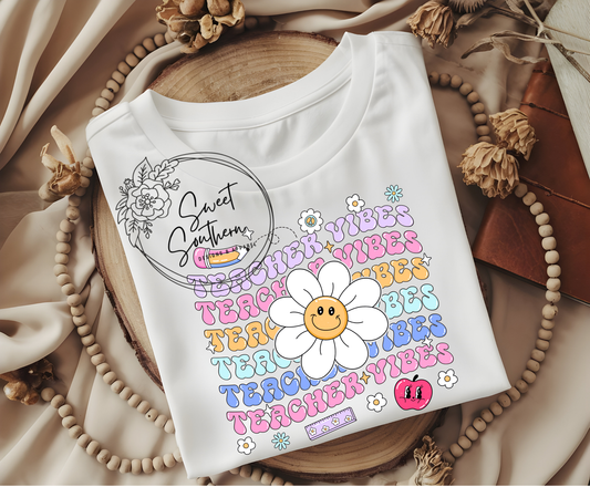 teacher vibes t-shirt