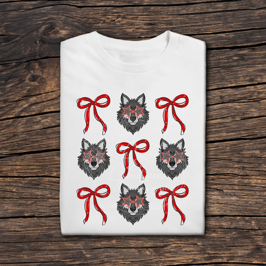 wolves coquette white t-shirt
