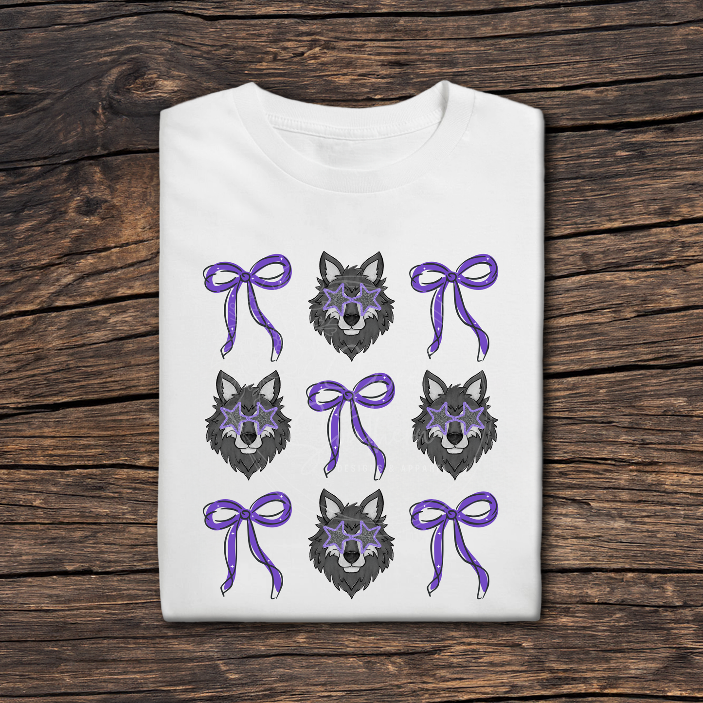 wolves coquette white t-shirt
