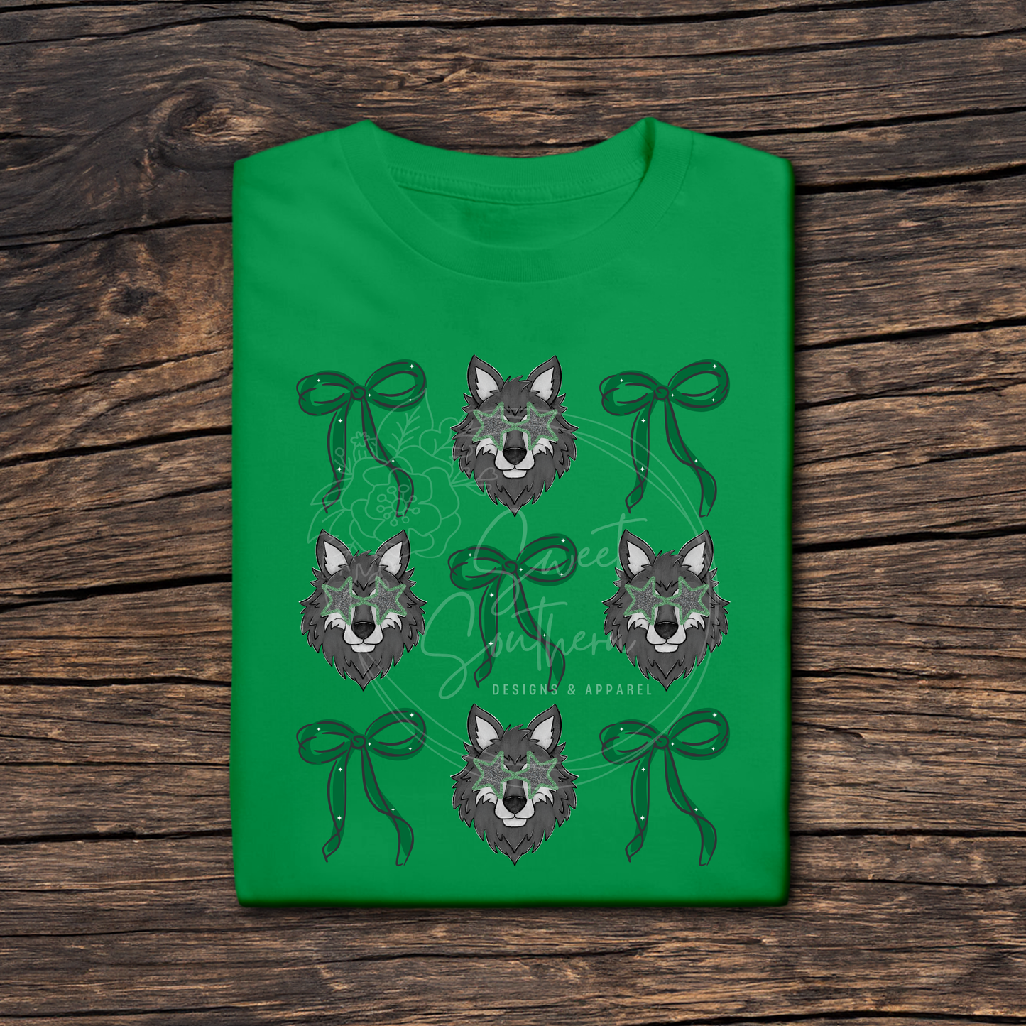 wolves coquette colored t-shirt