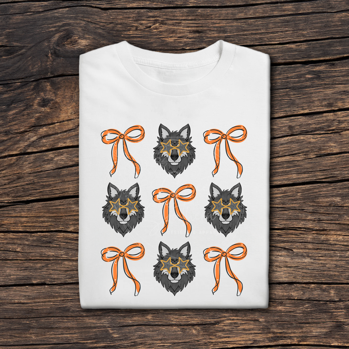 wolves coquette white t-shirt