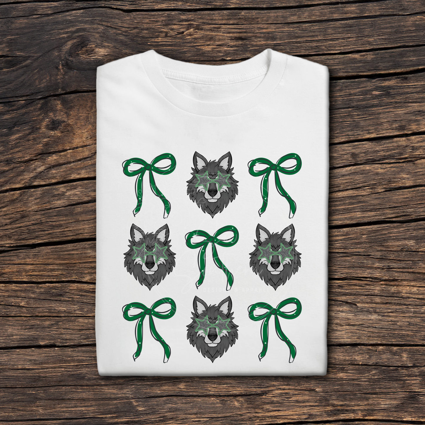 wolves coquette white t-shirt