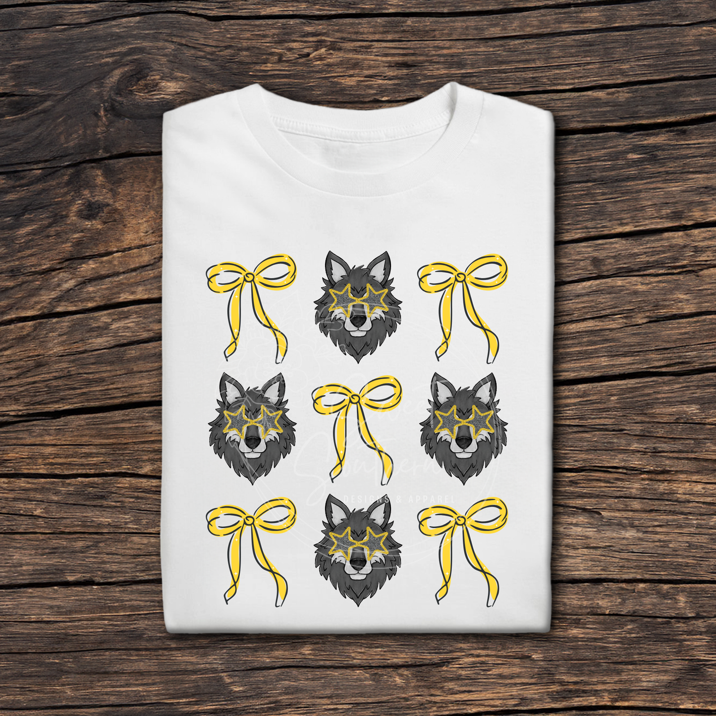 wolves coquette white t-shirt