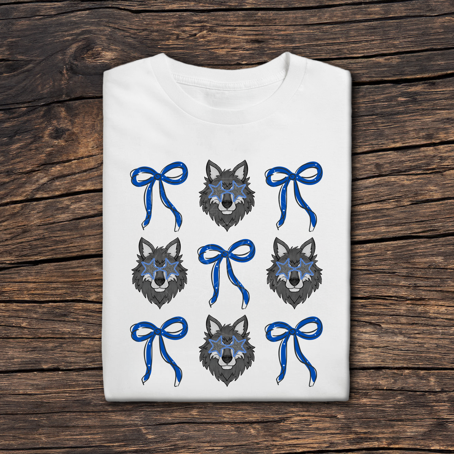 wolves coquette white t-shirt