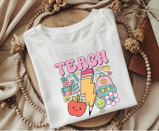 teach school supply t-shirt