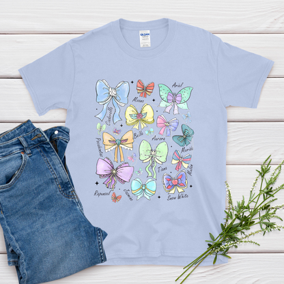 princess bows t-shirt