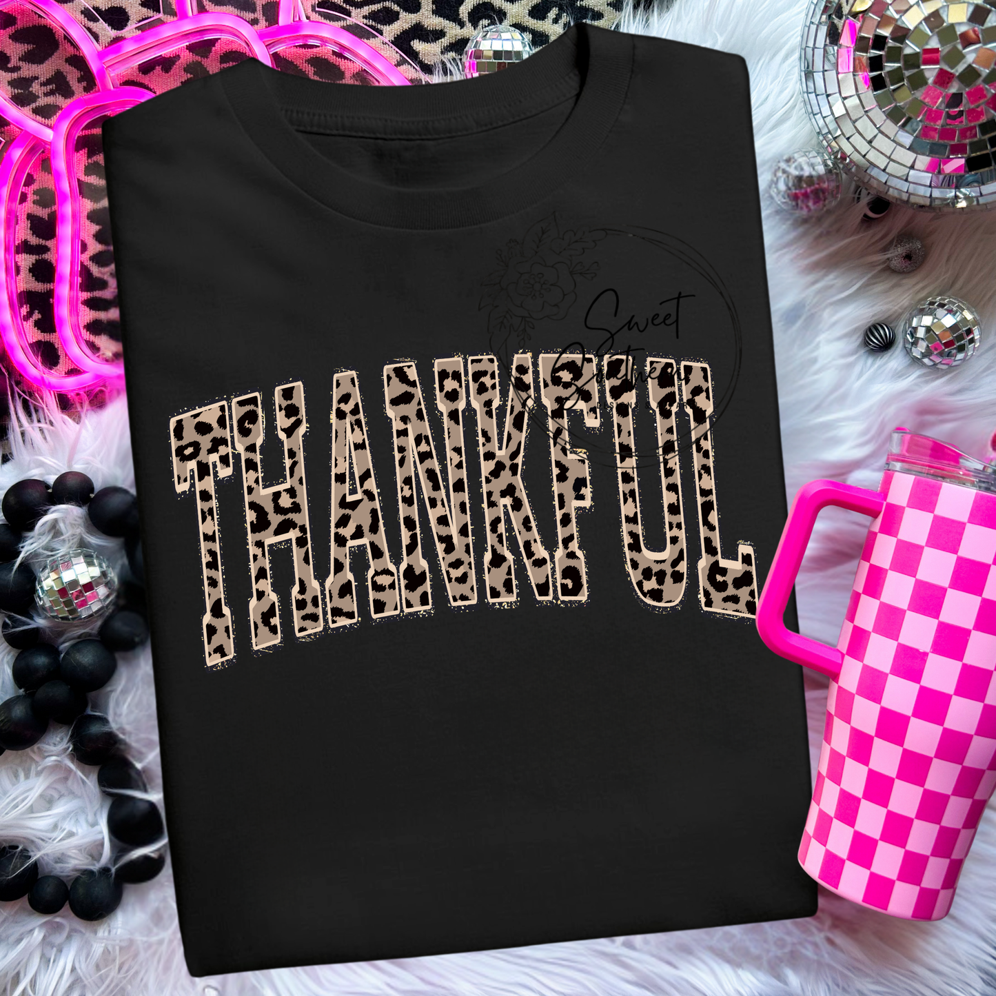 thankful cheetah shirt