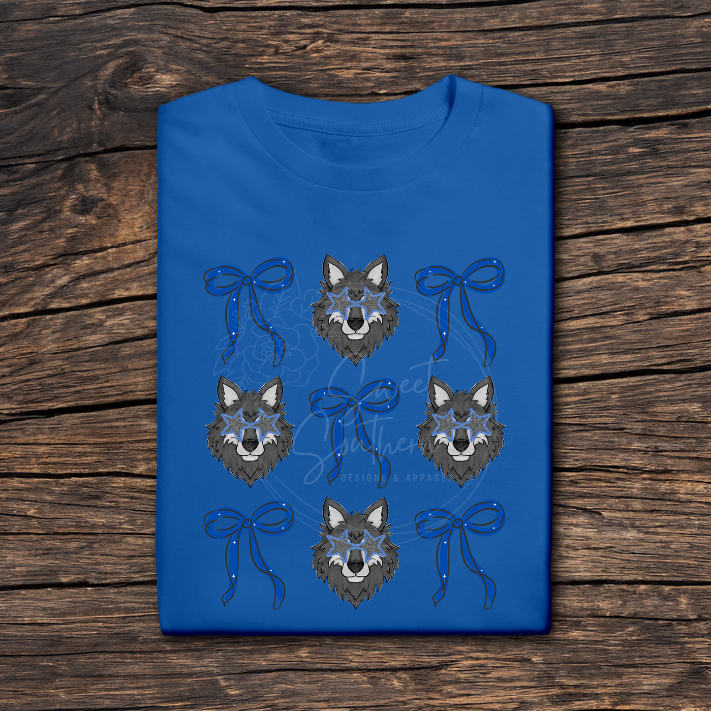 wolves coquette colored t-shirt