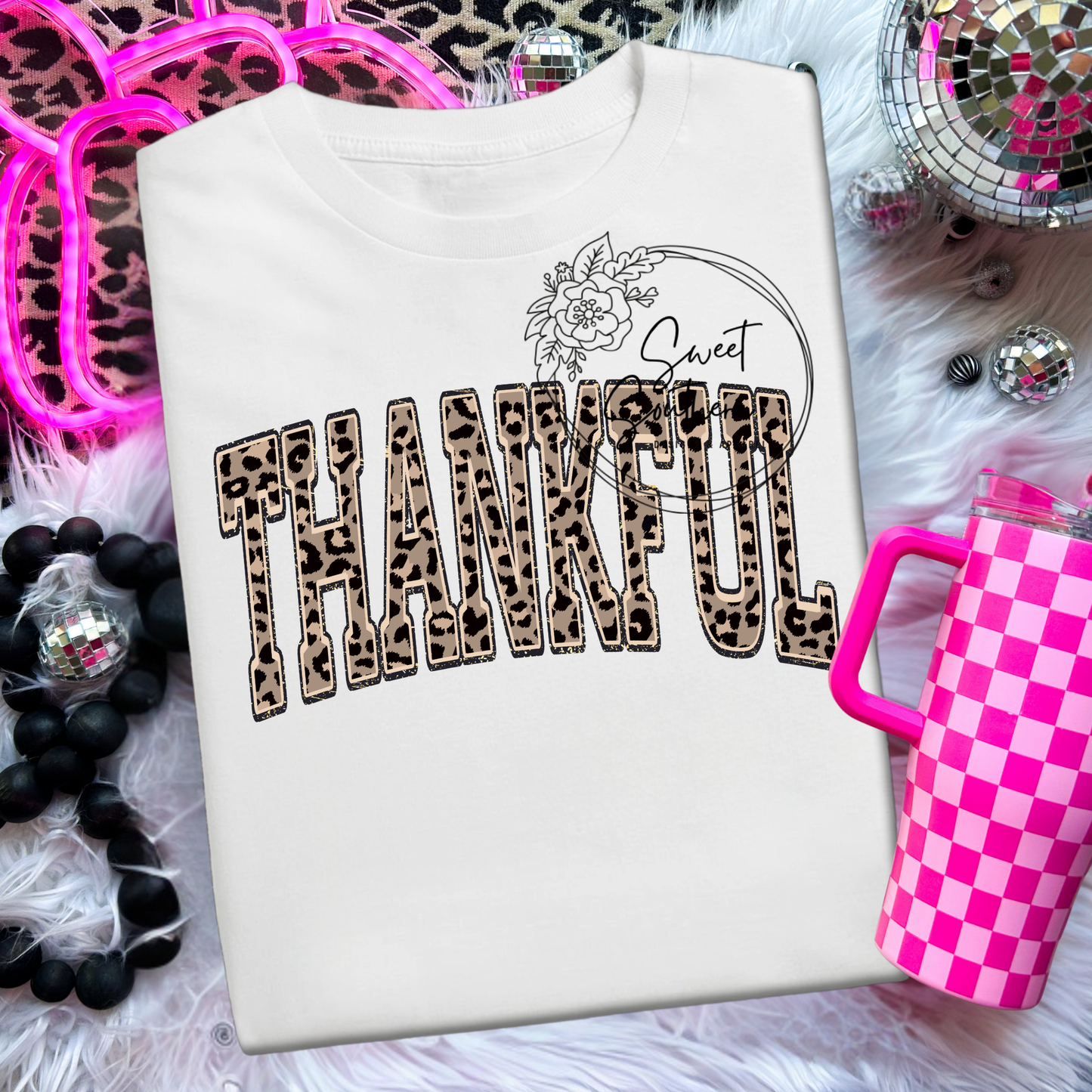thankful cheetah shirt