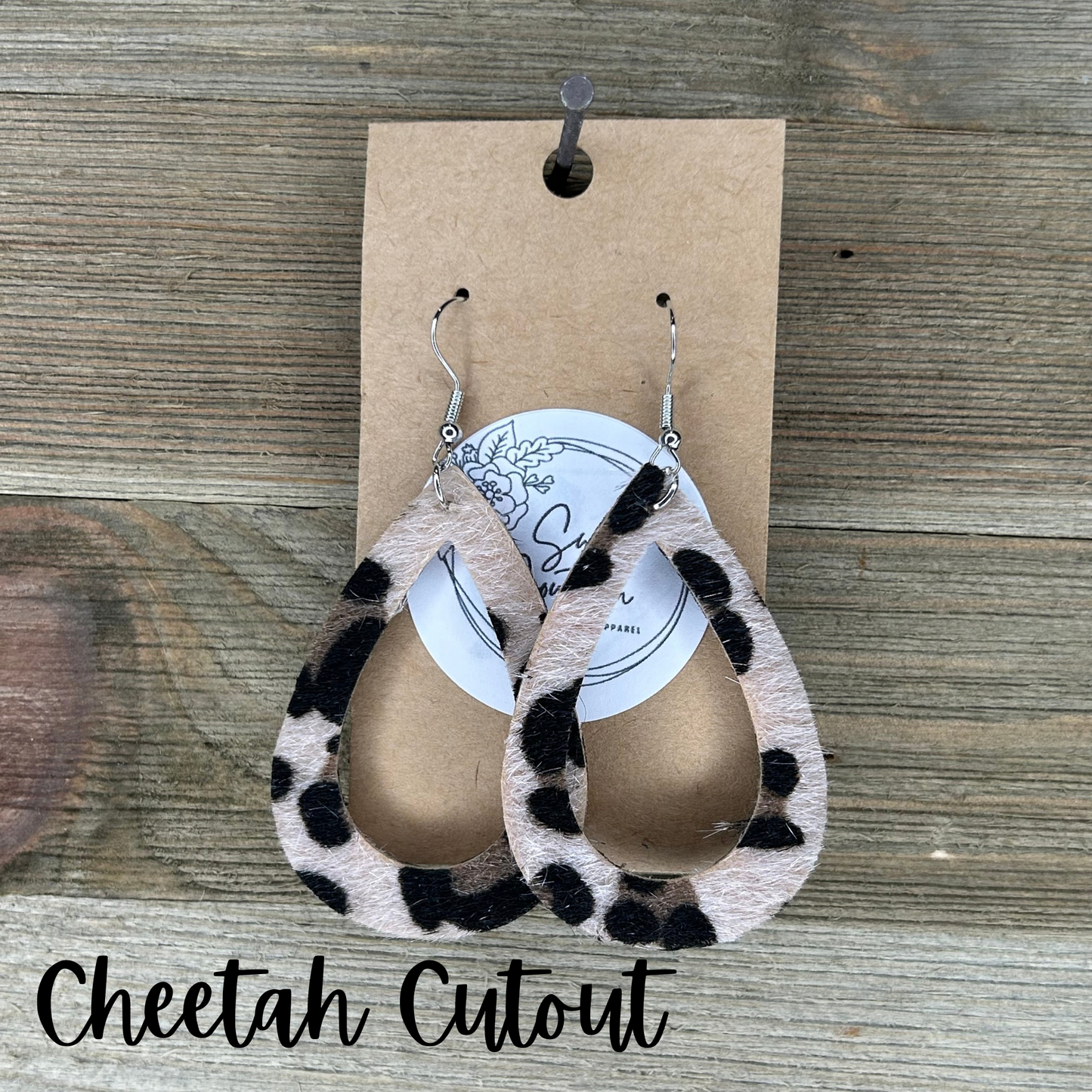 Faux Fur Teardrop Earrings