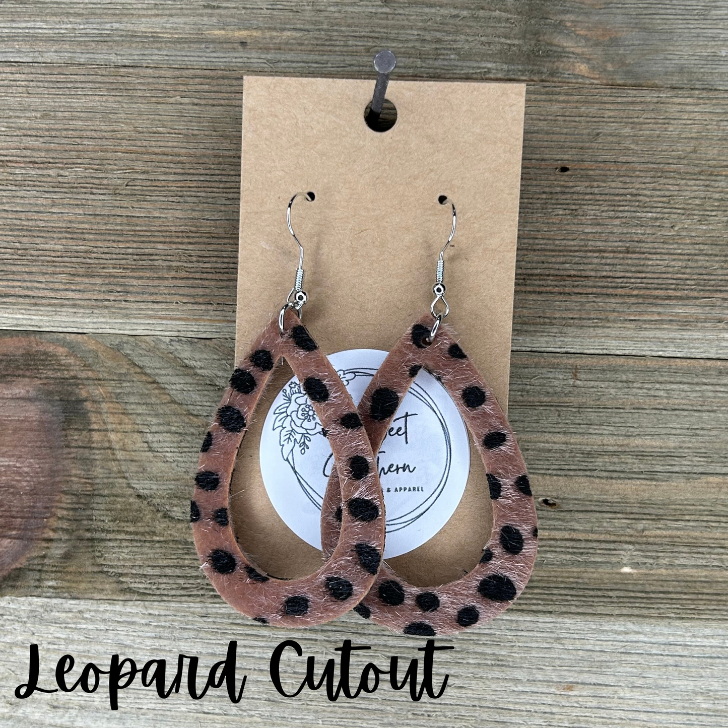 Faux Fur Teardrop Earrings