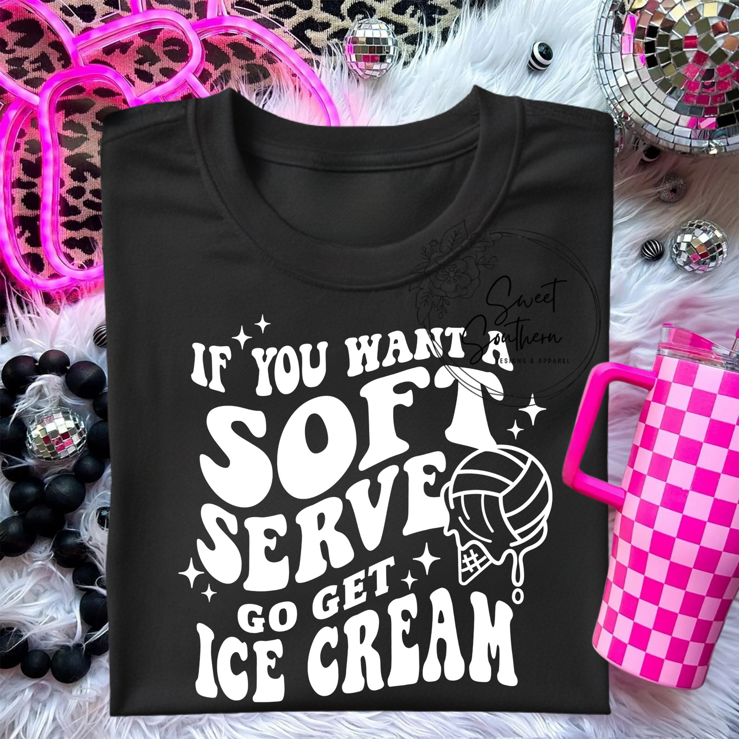 volleyball soft serve t-shirt