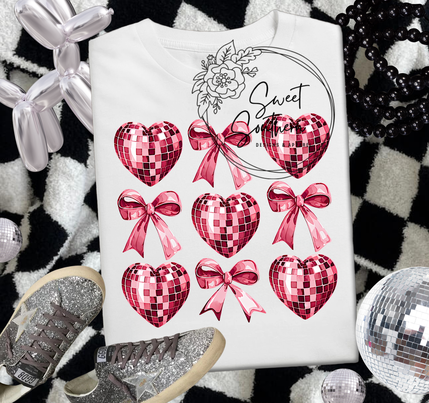 Disco Hearts & Bows