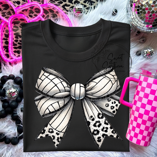 volleyball bow t-shirt
