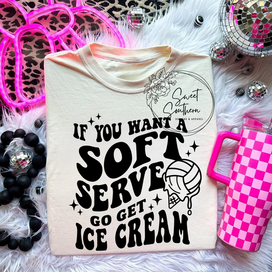 volleyball soft serve t-shirt