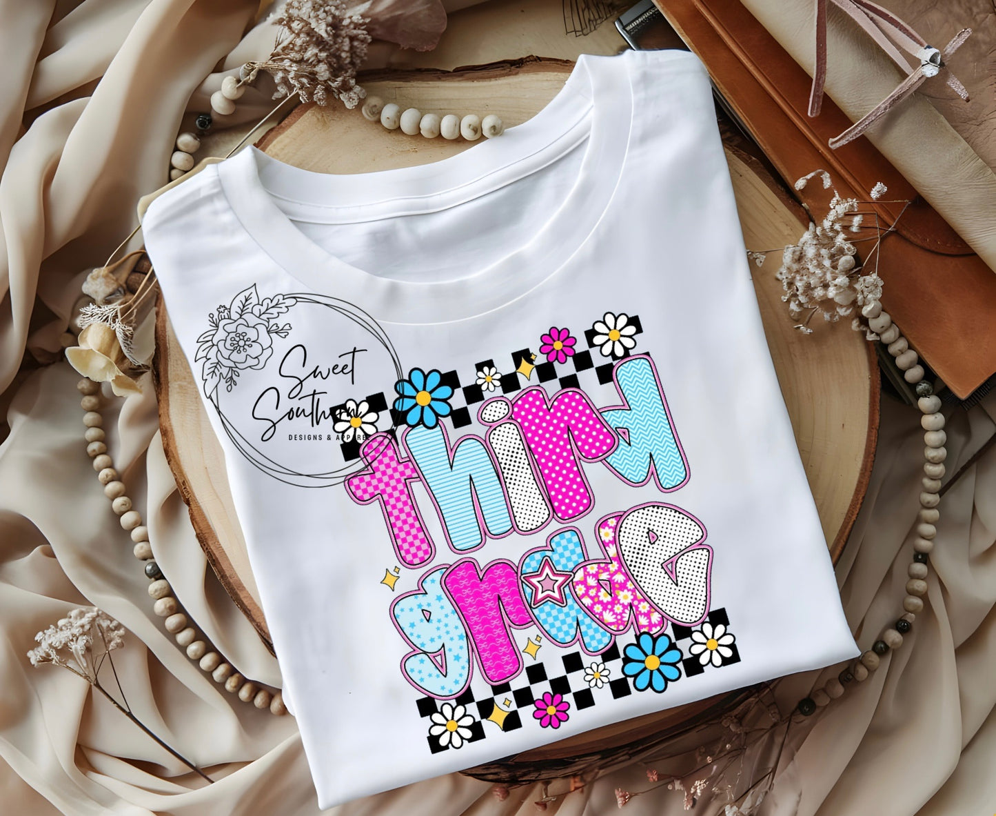 grade level checkered t-shirt