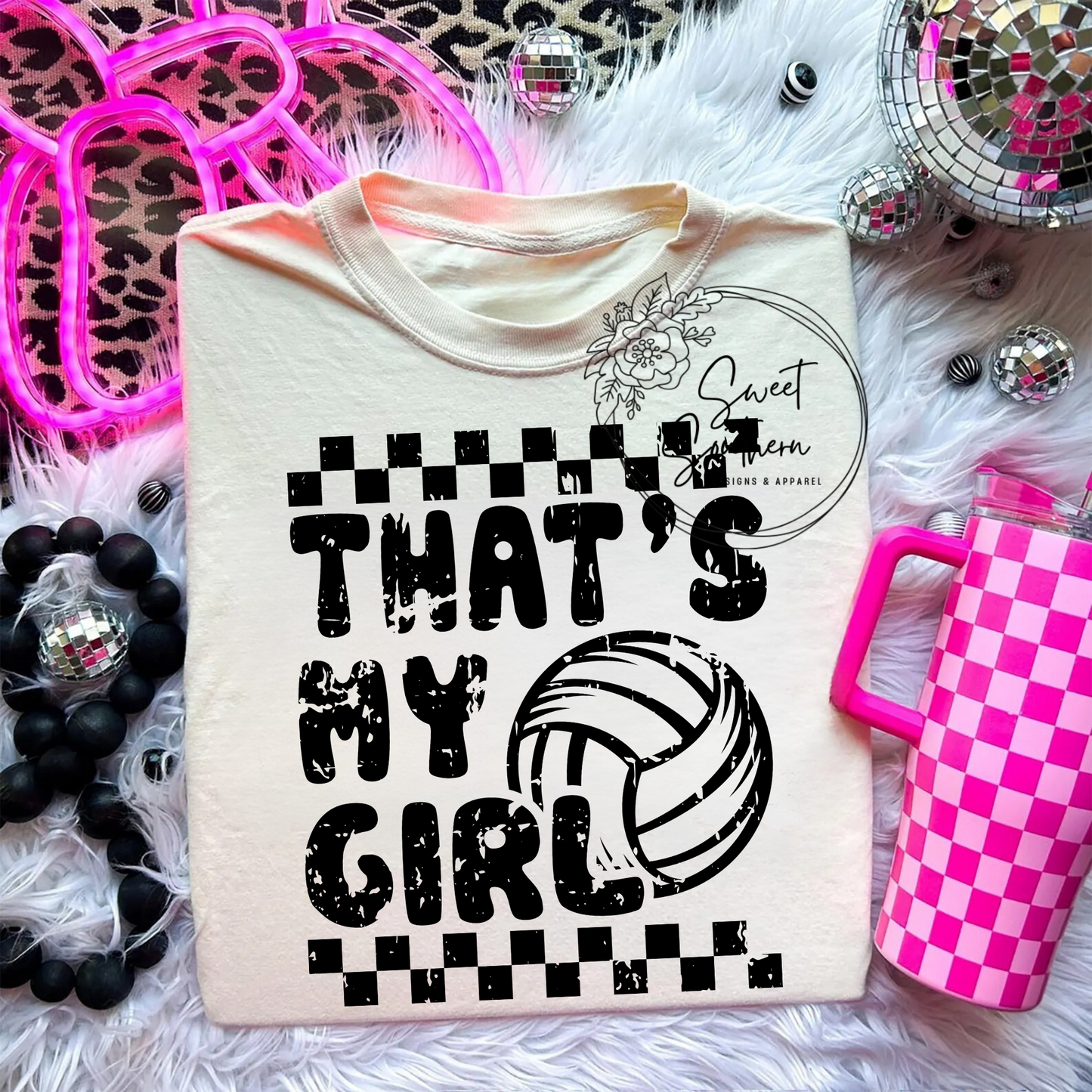 volleyball that's my girl t-shirt