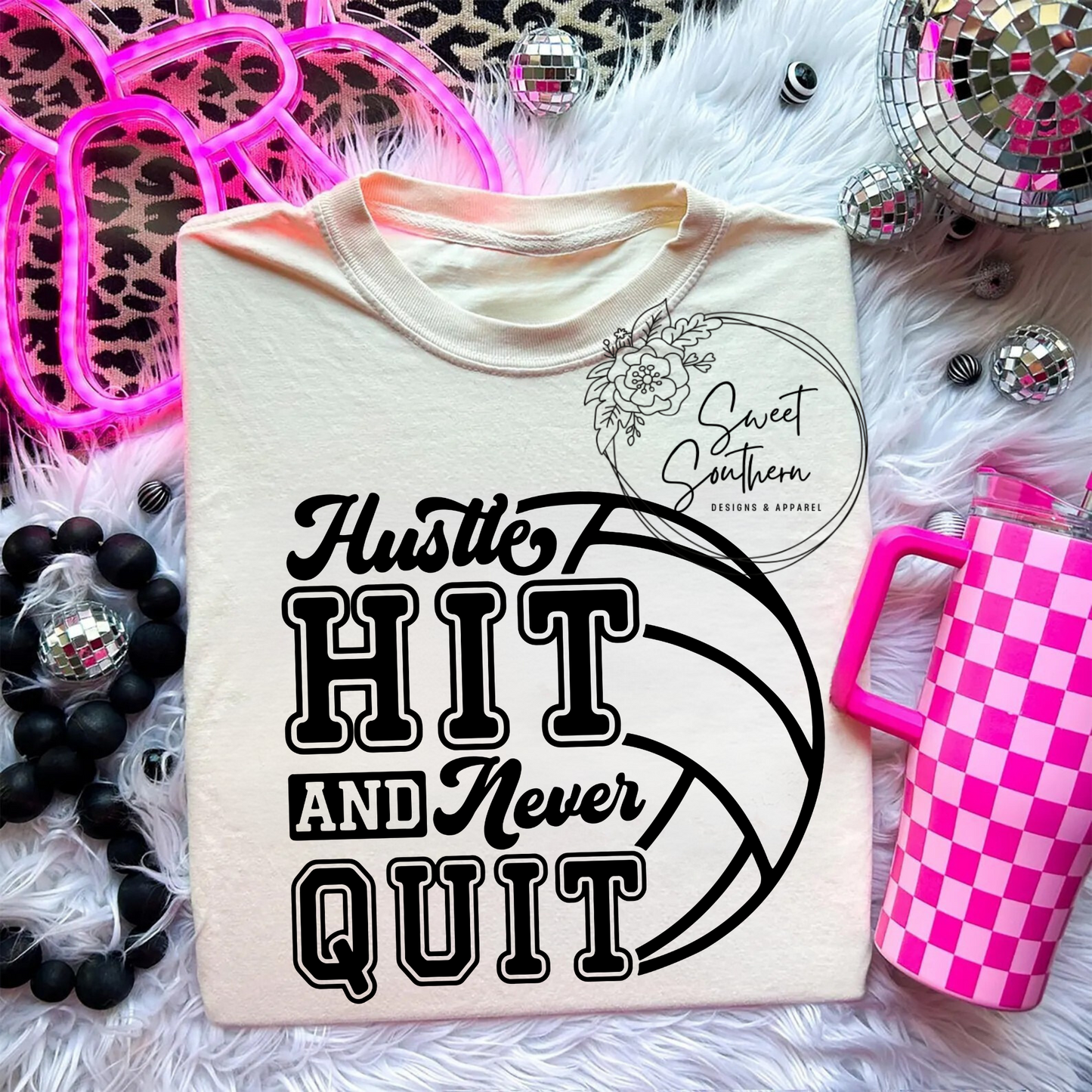volleyball never quit t-shirt