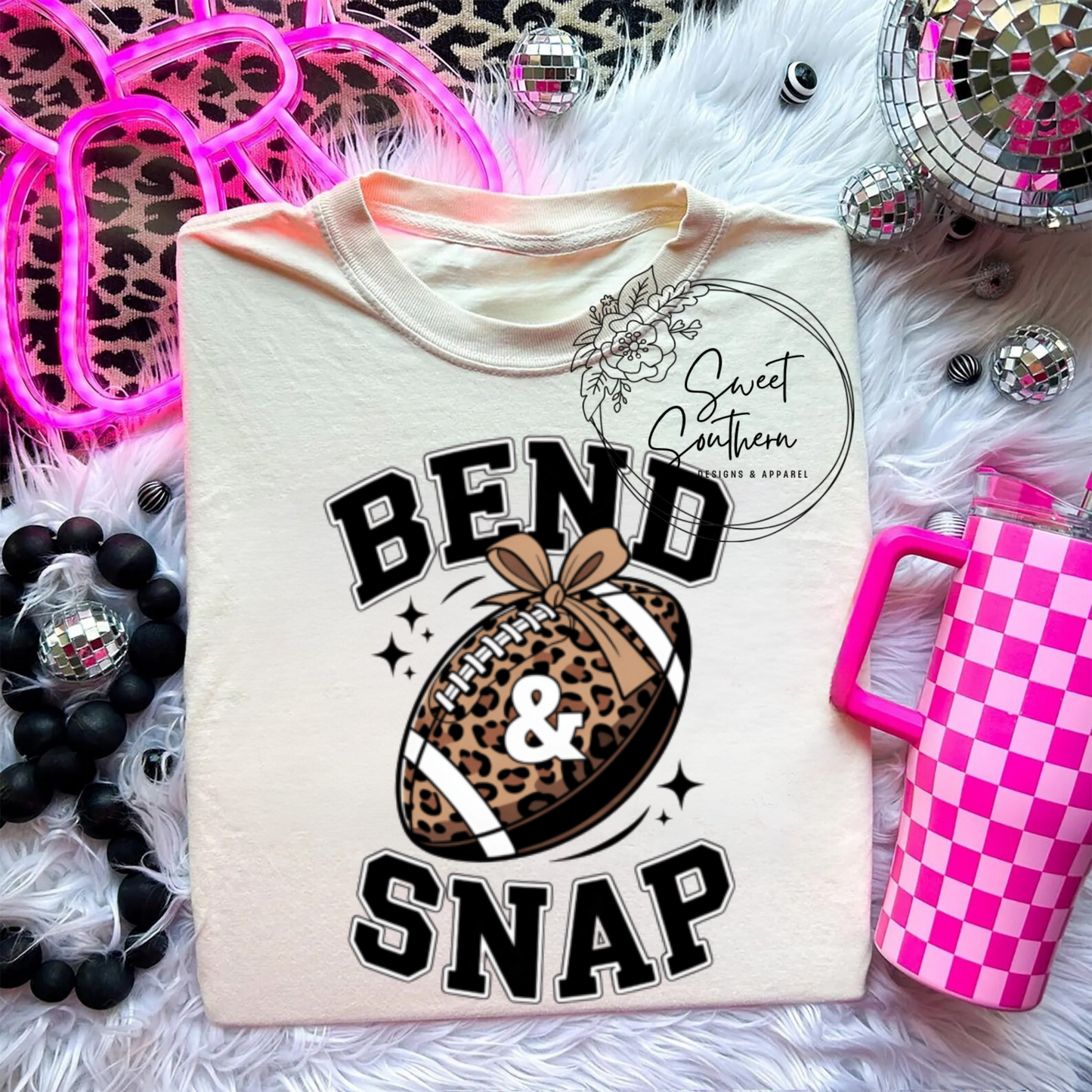 football bend and snap t-shirt
