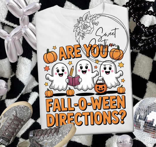 are you fall-o-ween directions t-shirt