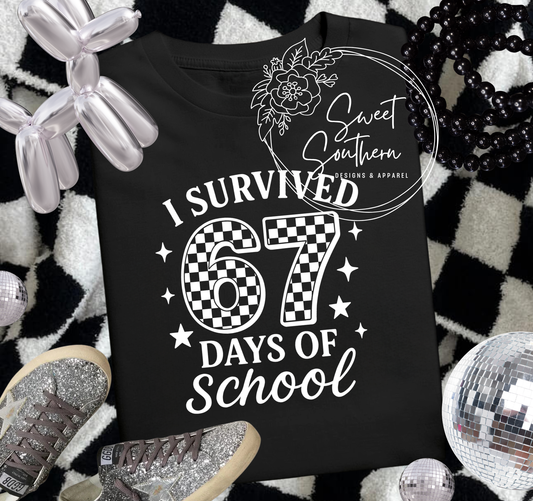 67 days of school tshirt