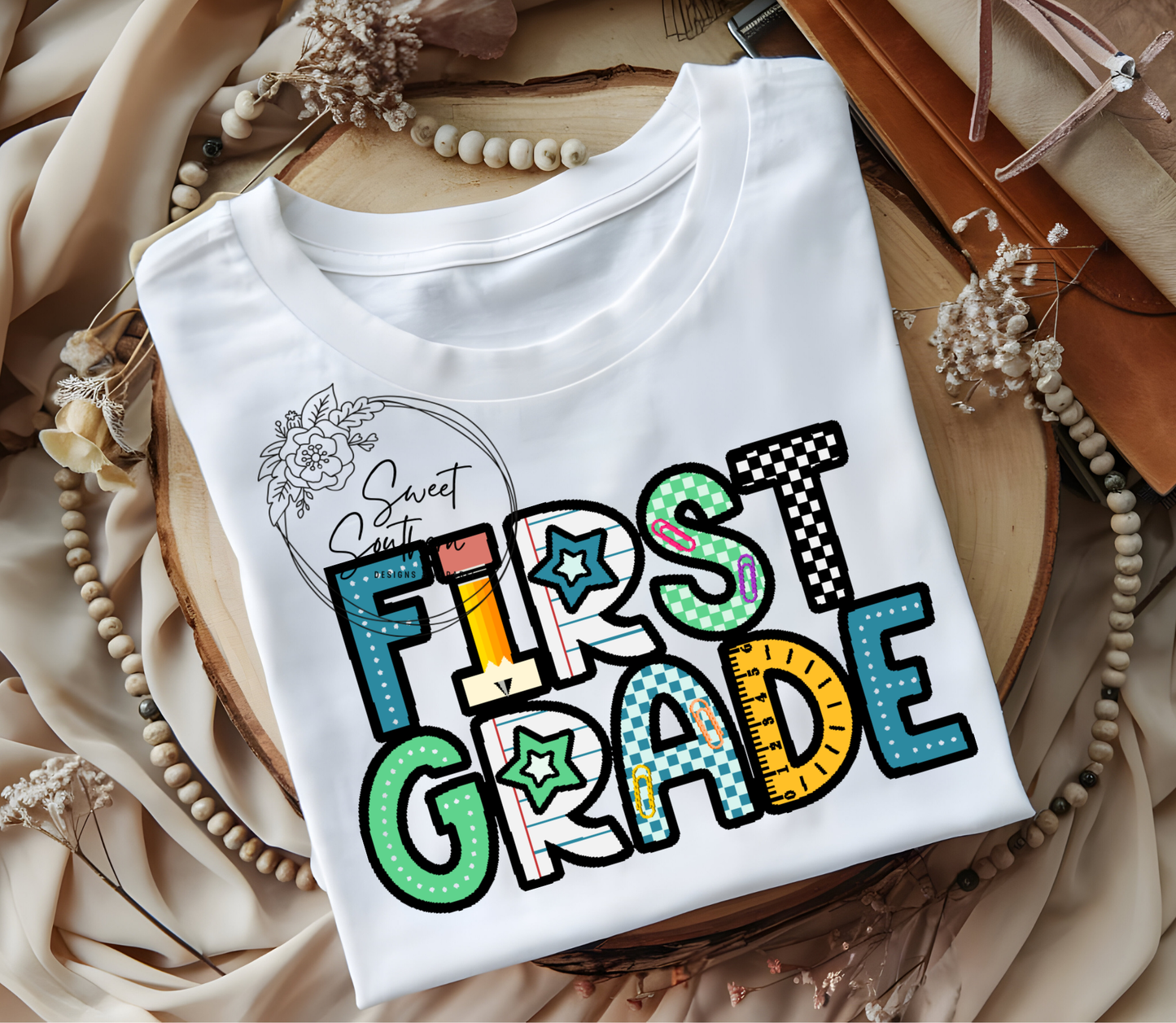 grade level school supplies t-shirt