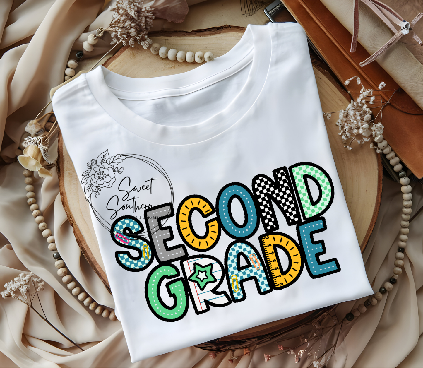 grade level school supplies t-shirt