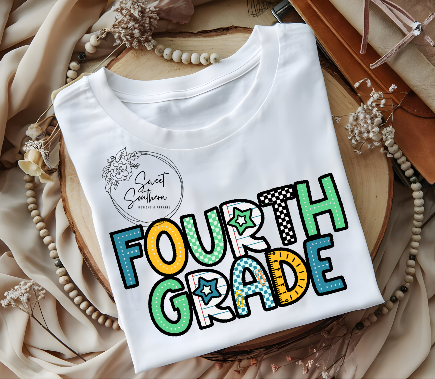 grade level school supplies t-shirt