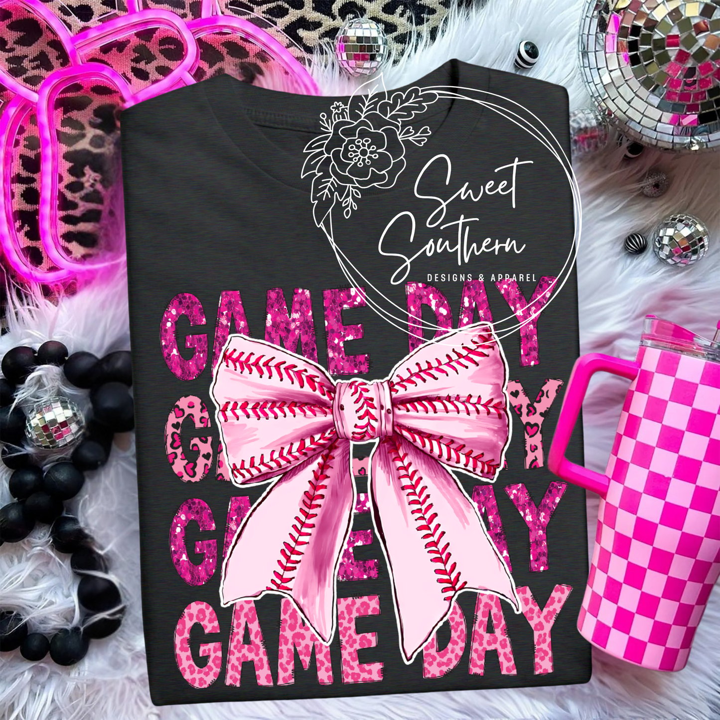 pink game day t-shirt