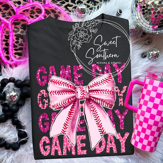 pink game day t-shirt