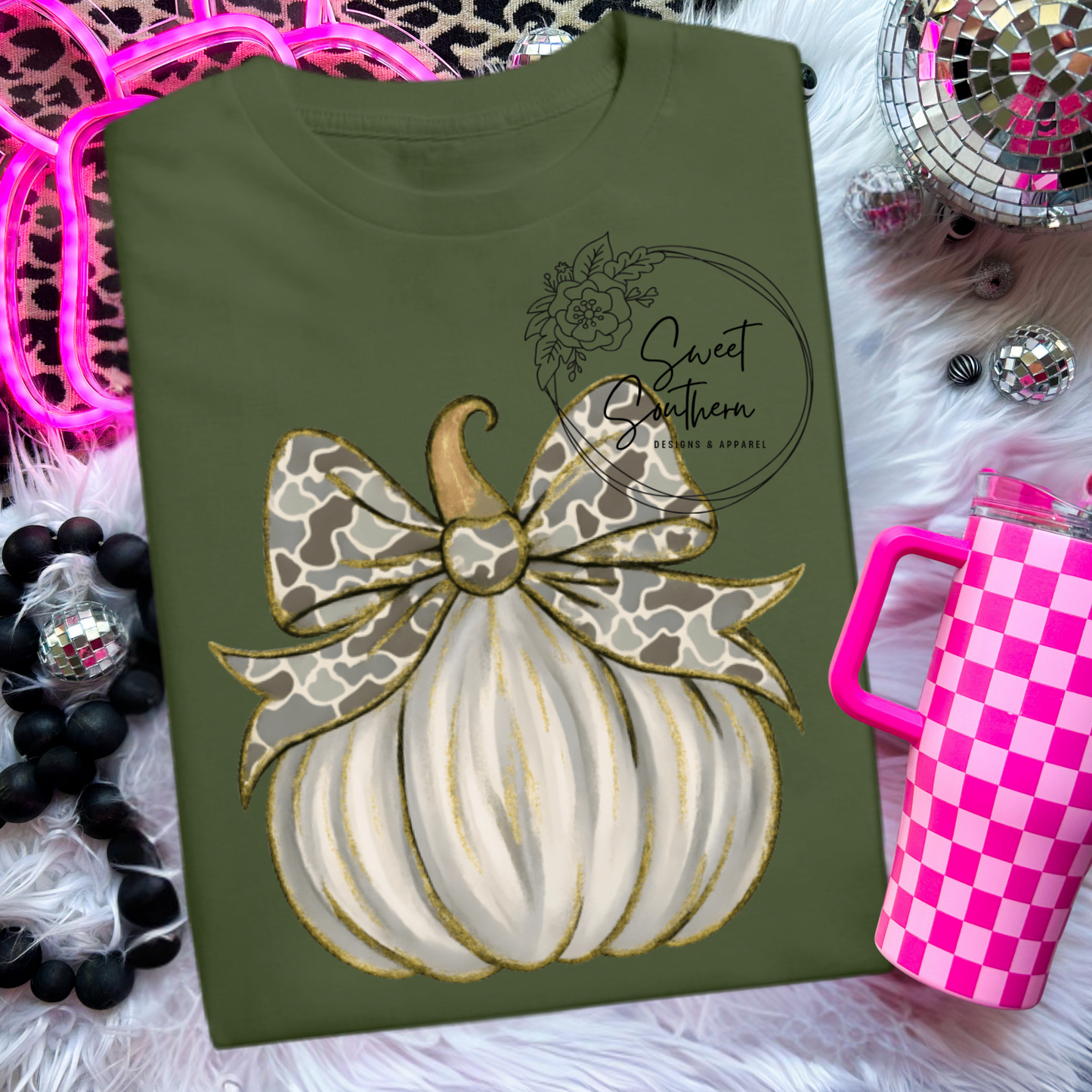 Glitter pumpkin shirt