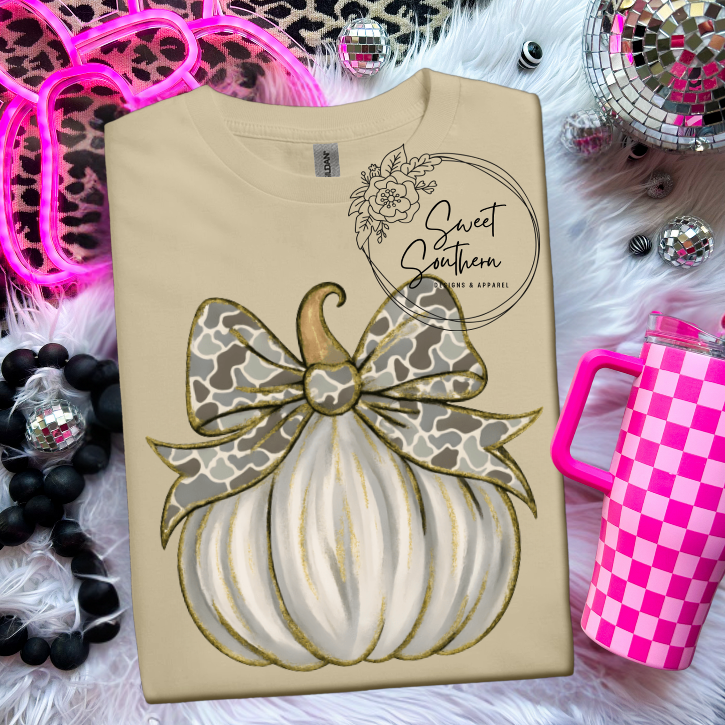 Glitter pumpkin shirt
