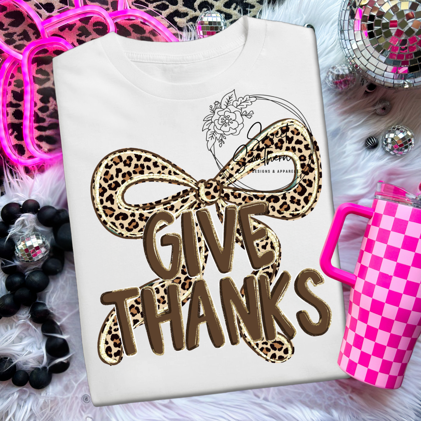 leopard give thanks shirt