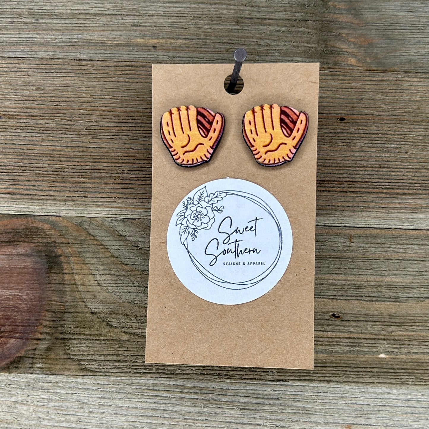 Baseball Stud Earrings