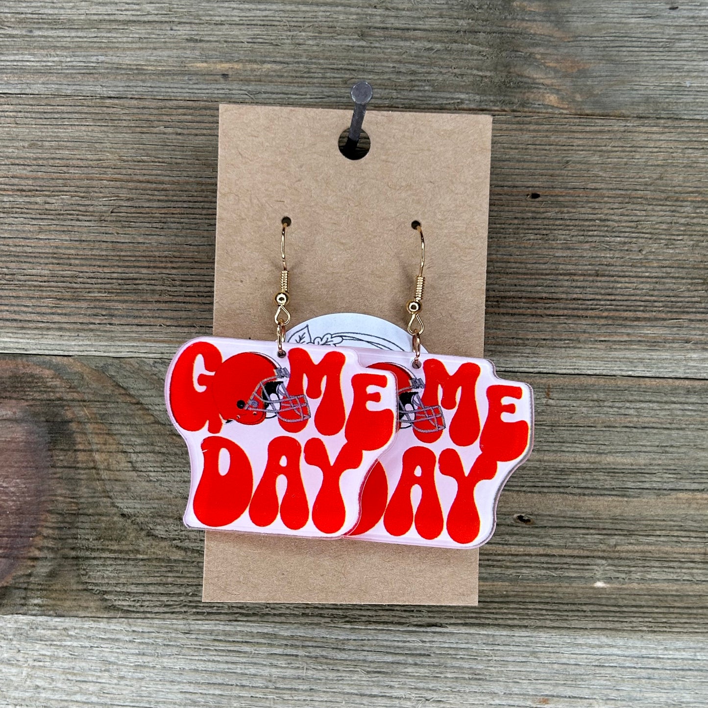 Football Dangle Earrings