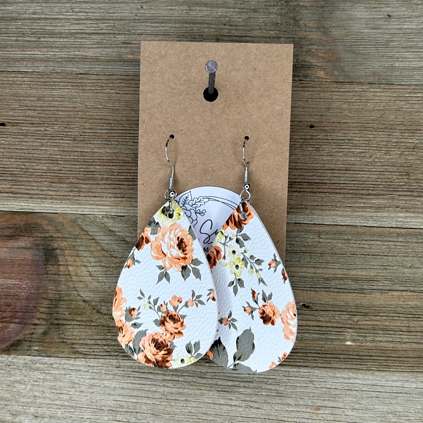 Floral Teardrop Earrings