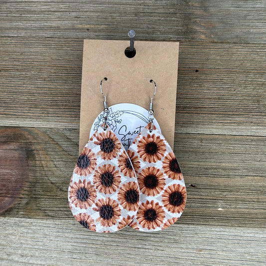 Floral Teardrop Earrings
