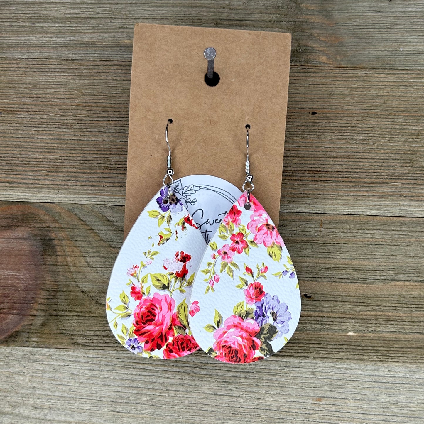 Floral Teardrop Earrings