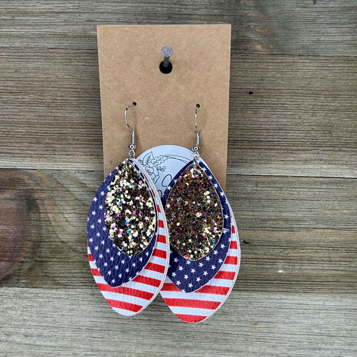 Patriotic Layered Earrings