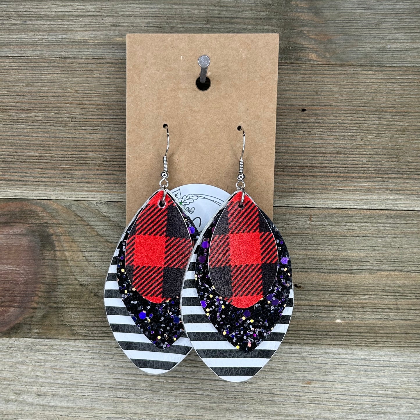 Striped Layered Earrings