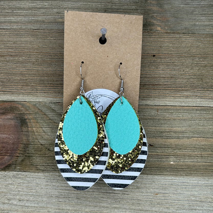 Striped Layered Earrings
