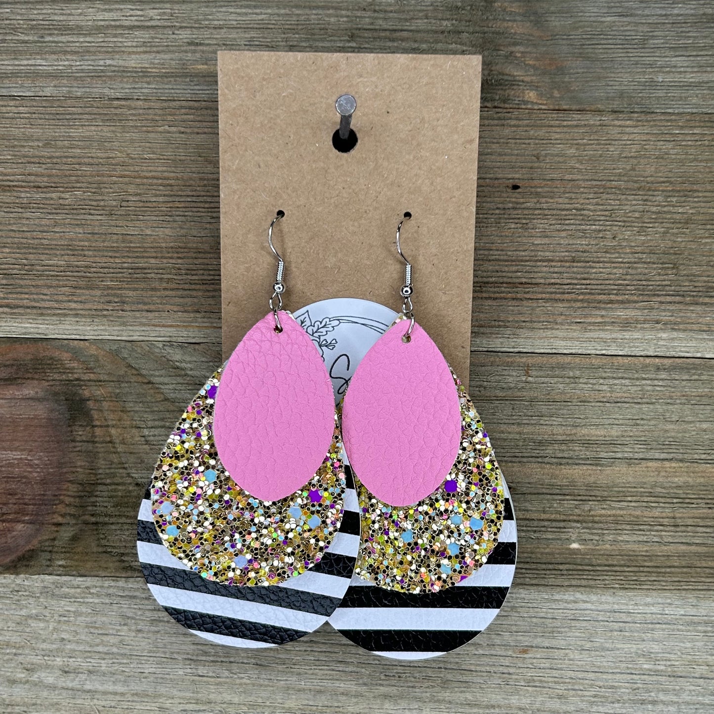Striped Layered Earrings