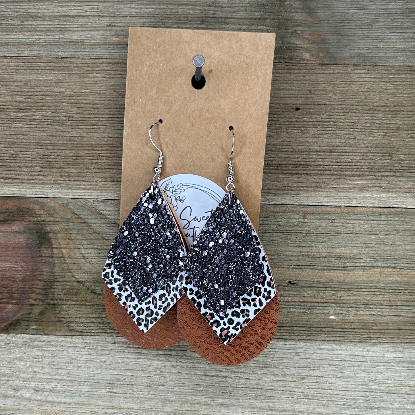 Glitter Layered Earings