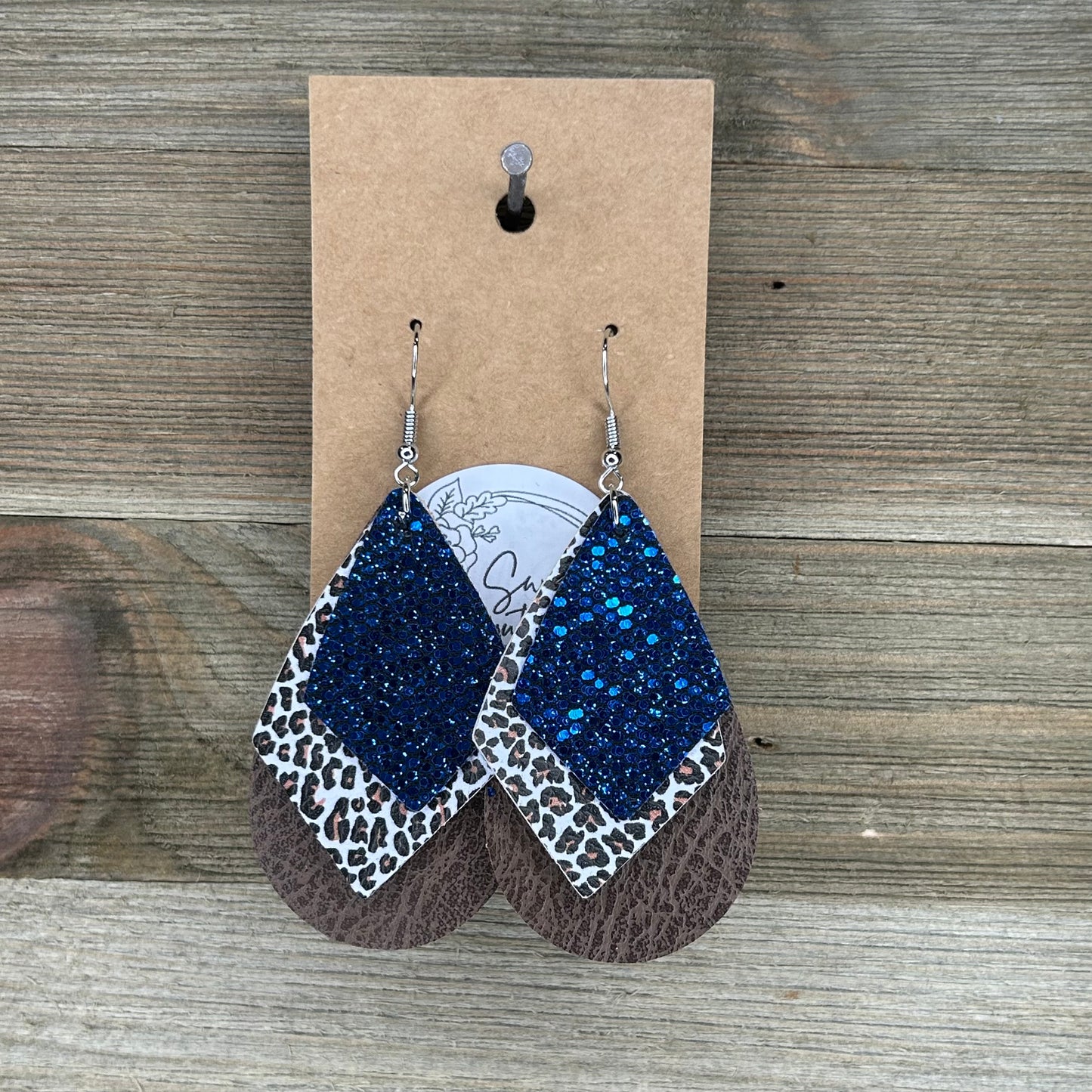 Glitter Layered Earings