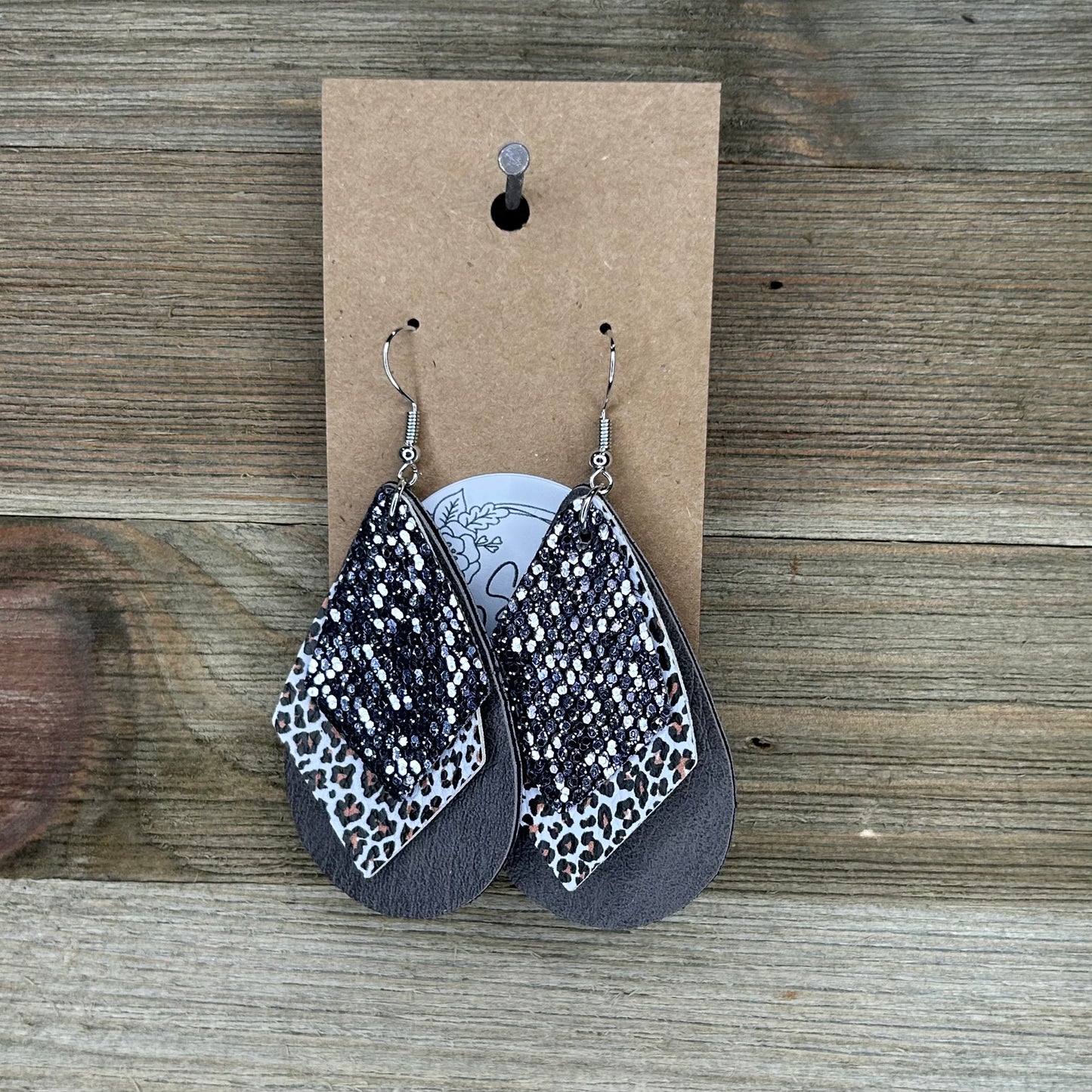 Glitter Layered Earings